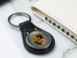 Porsche Schlüsselanhänger Leder Hochwertiges Design Luxus